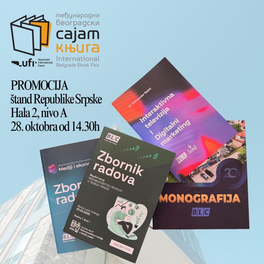 I ove godine Banja Luka College na Sajmu knjiga u Beogradu – zajedno sa studentima!
